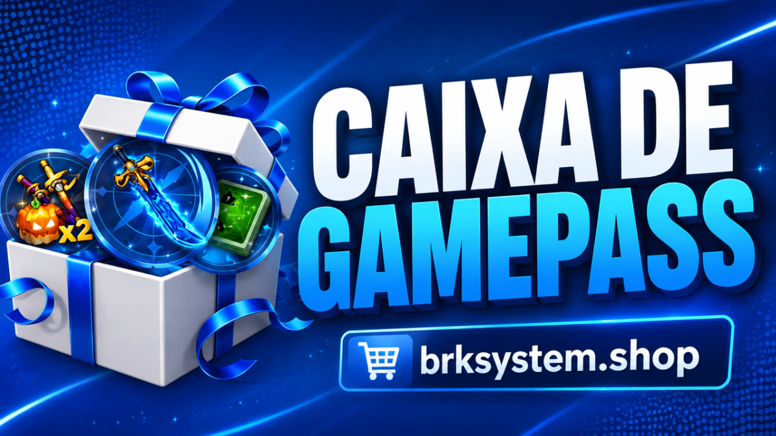 🎁Caixa de Gamepass | DARK BLADE & NOTIFICADOR DE FRUTAS
